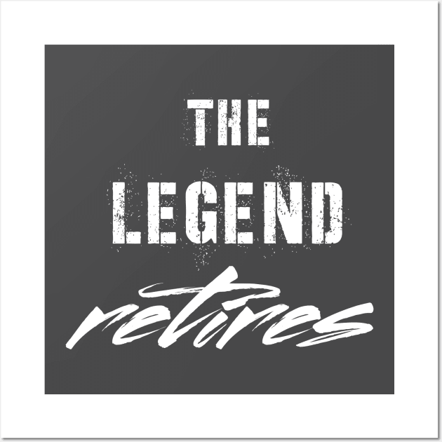 The Legend Retires Wall Art by Viral Bliss